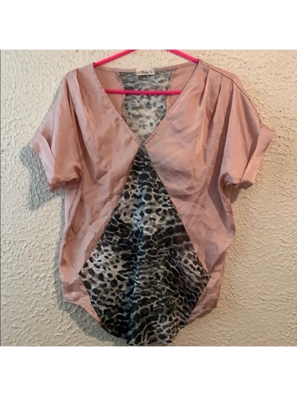 Noble U Pink Silk & Lace Top